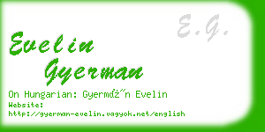 evelin gyerman business card